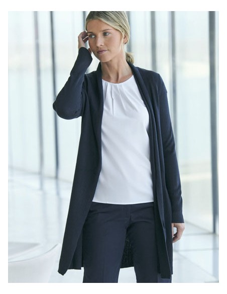 HEN-H719-Ladies Longline Open Cardigan 2